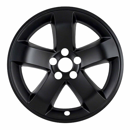 18, 5 Spoke, Gloss Black, Plastic, Set Of 4, Not Compatible With Steel Wheels